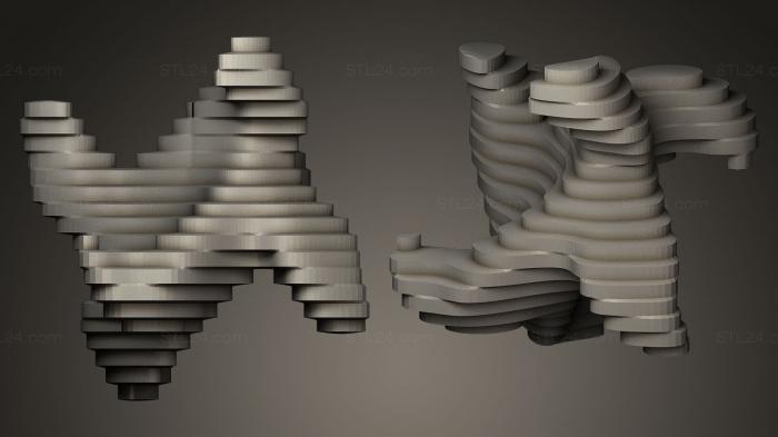 Geometric shapes (Shape, SHPGM_0102) 3D models for cnc